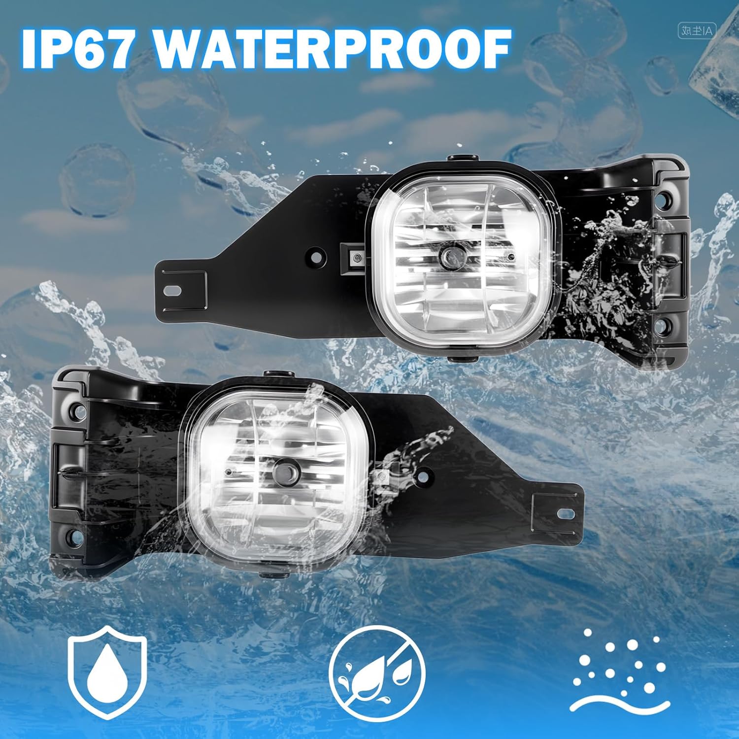 OKSIWA Fog Lights Assembly Compatible With 2005-2007 Ford F250 F350 F450 F550 Super Duty, 2005 Excursion Front Bumper Driving Fog Lamp Kits Clear lens