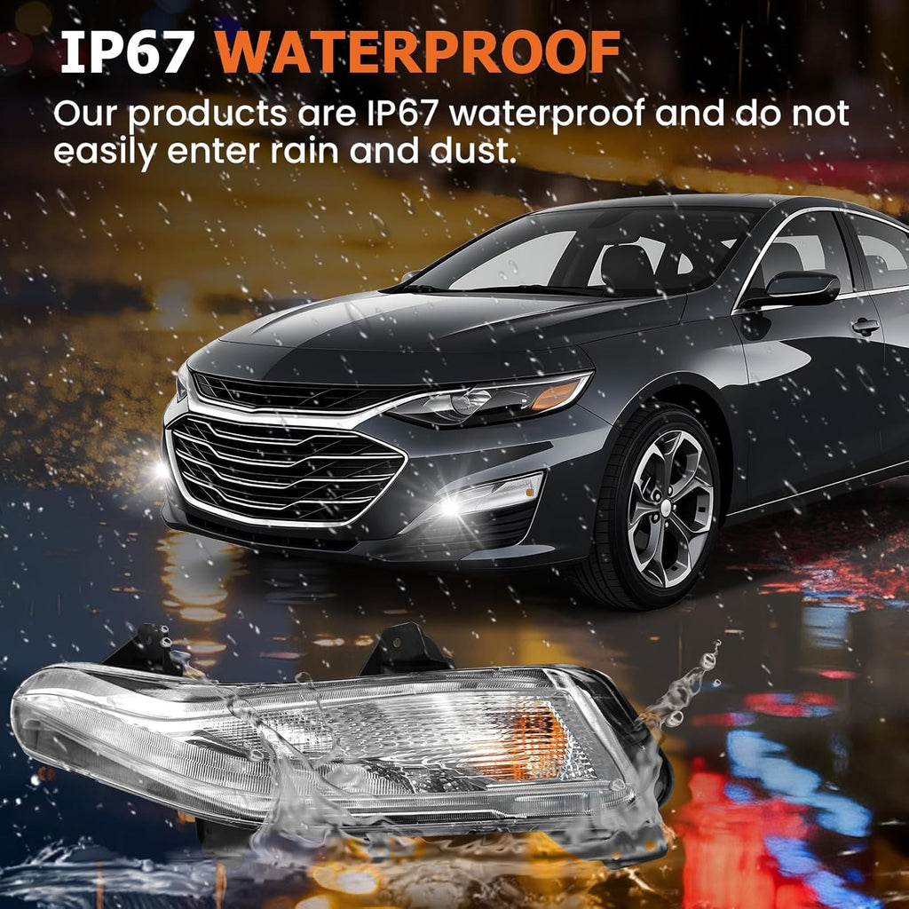 OKSIWA Fog Lights Compatible with 2019-2023 Malibu Left Side Front Bumper Driving Lamps Fog Lamps Driver Side