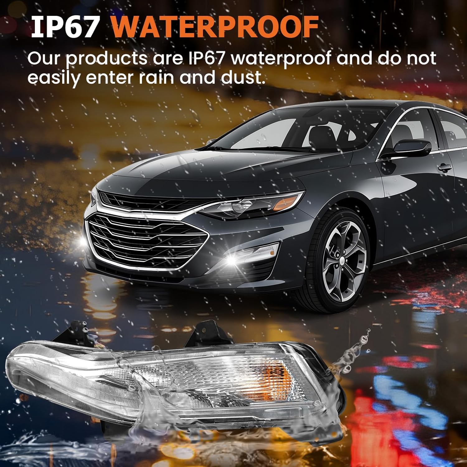 OKSIWA Fog Lights Compatible with 2019-2023 Malibu Left Side Front Bumper Driving Lamps Fog Lamps Driver Side