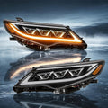 LED Projector Headlights with Startup Animation & Sequential Turn Signal for 2012-2014 Toyota Camry XV50 DRL High Low Beam Clear Lens Waterproof Plug & Play 1 Pair