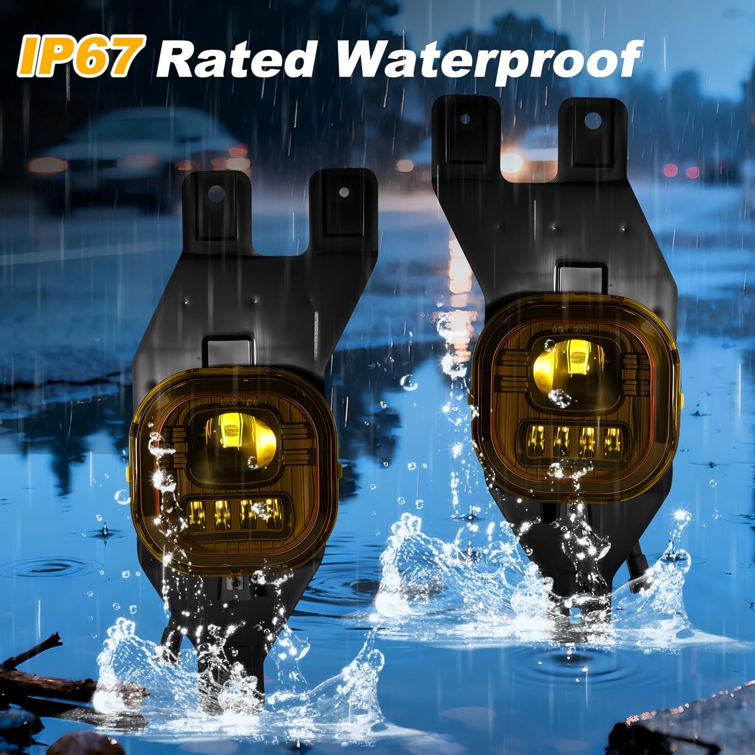 OKSIWA LED Fog Lights Fit For 2001 2002 2003 2004 Ford F-250/ F-350/ F-450/ F-550 Super Duty/2001 2002 2003 2004 Ford Excursion, A Pair Of Fog Lamps