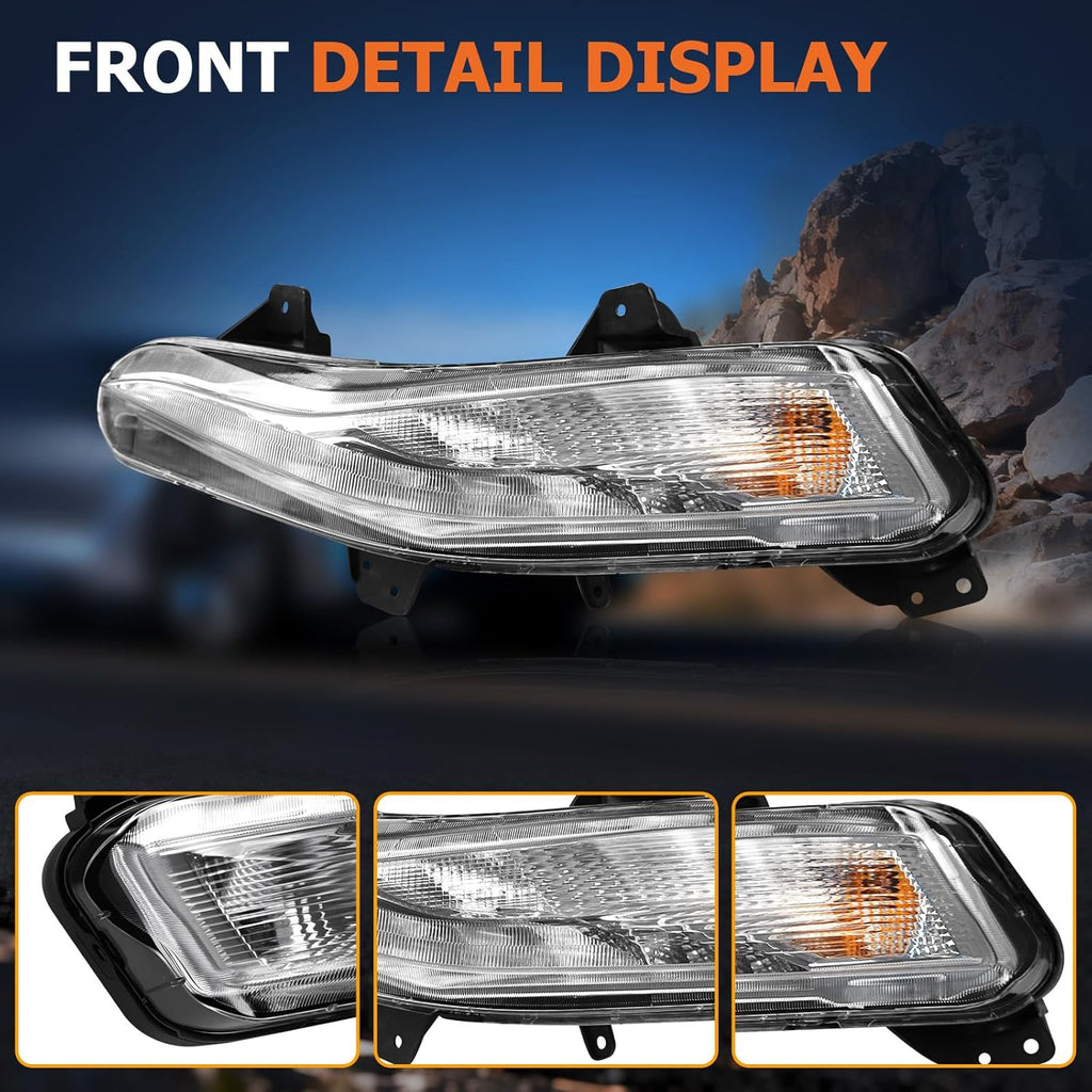 OKSIWA Fog Lights Compatible with 2019-2023 Malibu Left Side Front Bumper Driving Lamps Fog Lamps Driver Side