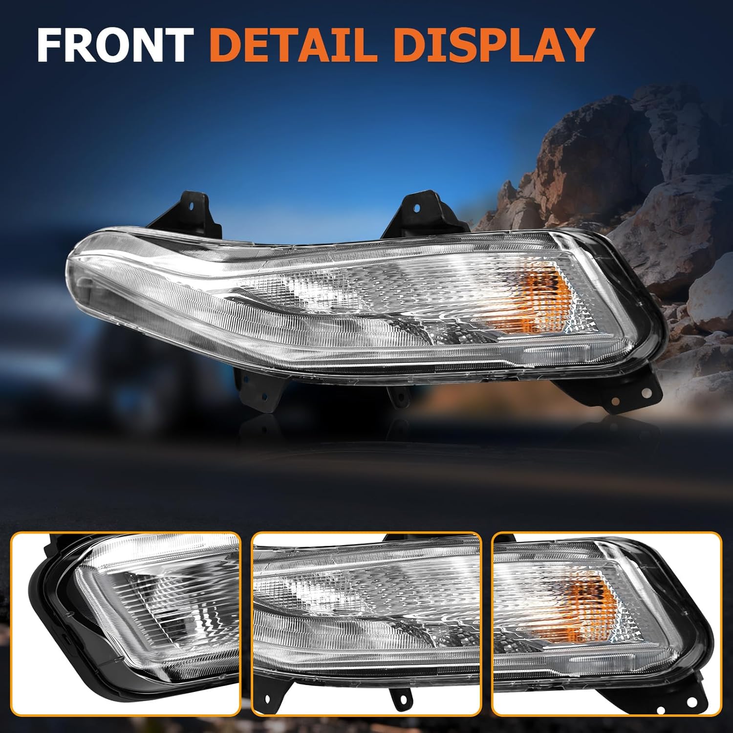 OKSIWA Fog Lights Compatible with 2019-2023 Malibu Left Side Front Bumper Driving Lamps Fog Lamps Driver Side