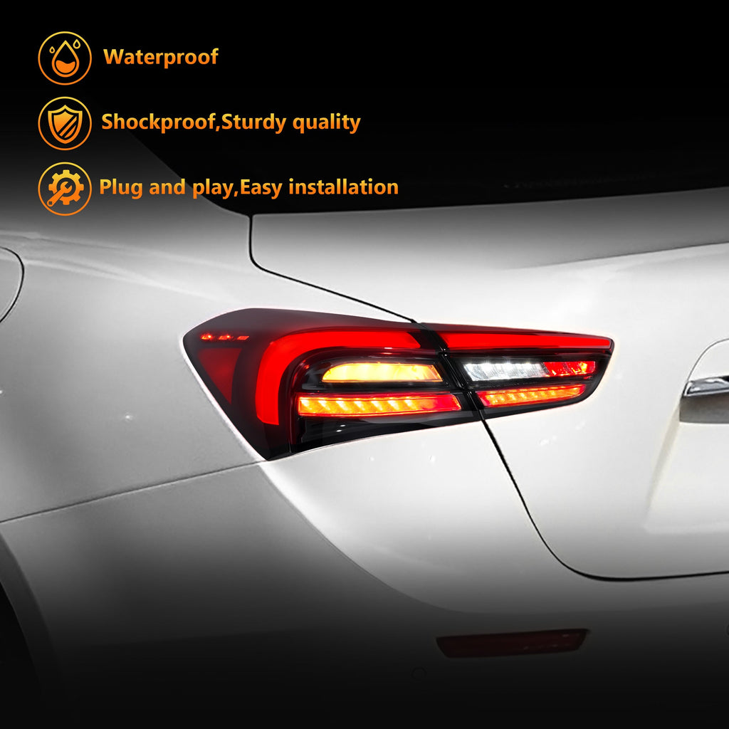 LED Tail Lights with Integrated Rear Fog Light for 2018-2022 Maserati Ghibli Waterproof Plug & Play 1 Pair